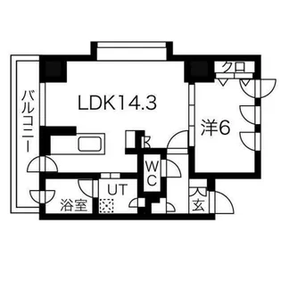 ラ・クラッセ札幌ステーションストリート【8階】の間取り