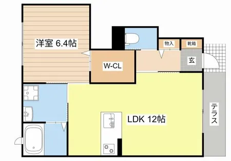 エイトタウン475【0103号室】の間取り