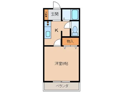 サン・friends安田ⅠⅡⅢ【B202号室】の間取り