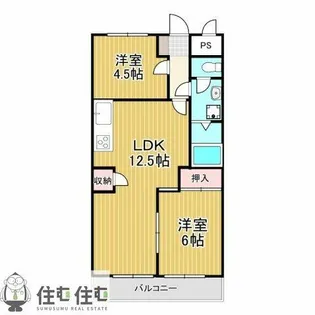 小坂プリンシア【2F号室】の間取り