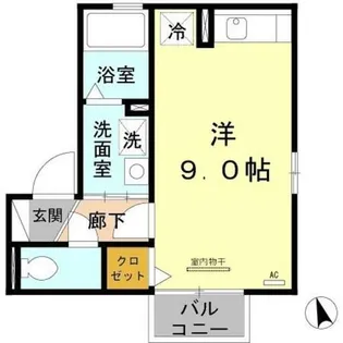 兵庫県尼崎市神田北通9丁目【アパート】の間取り