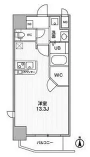 La Douceur梅田West【7階】の間取り