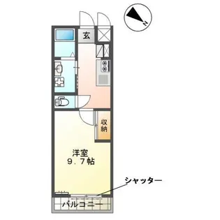 カメリアレジデンスヨコハマ【206号室】の間取り