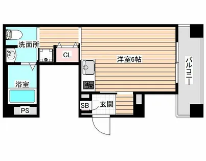 フォーラム此花四貫島【6階】の間取り