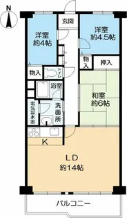 サンマンション塚口第2【4階】の間取り