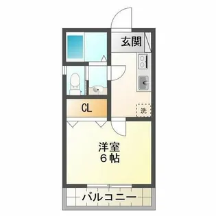 ラメール霞ヶ丘【1階】の間取り