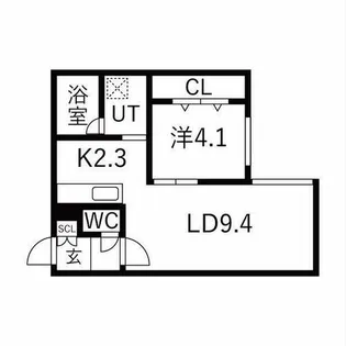 グラシアス北12条【2階】の間取り