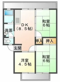 アーバン池田B棟【2階】の間取り