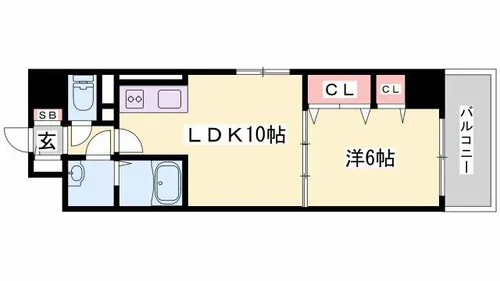 MISTRAL栗山【302号室】の間取り
