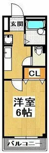 パークサイドハイツ【1階】の間取り