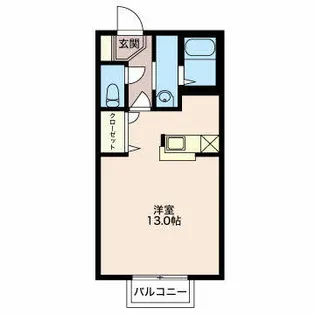 リバーサイド横須賀【2階】の間取り