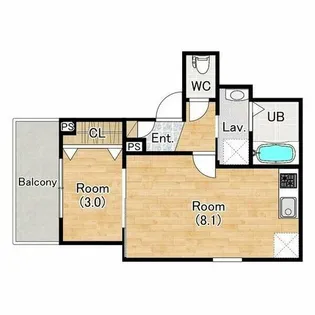 (仮称)ジーメゾン垂水オアシエ【2階】の間取り