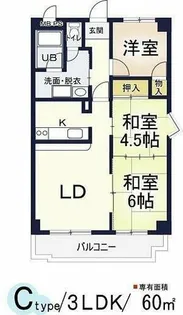 サンモール川上Ⅱ【3階】の間取り