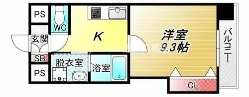 Luxe布施北Ⅰ【4階】の間取り