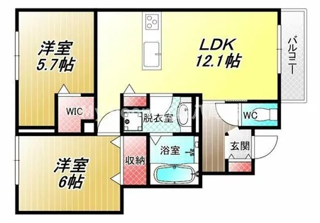 プティ・パレ【1階】の間取り
