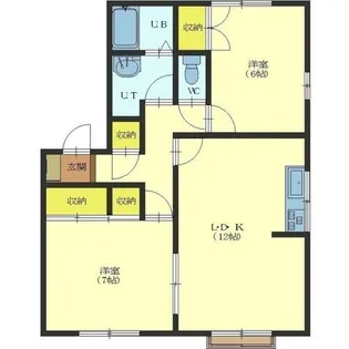M.Kレジデンス【2-C号室】の間取り