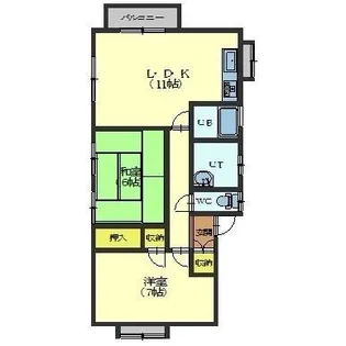 新川町17番2戸1【3号室】の間取り