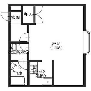 ハイムオークボ【2階】の間取り
