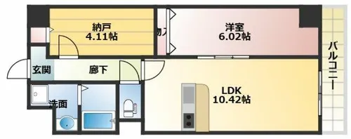 アーバンパーク新大阪【8階】の間取り