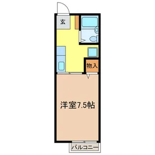 マローネ千代田【103号室】の間取り