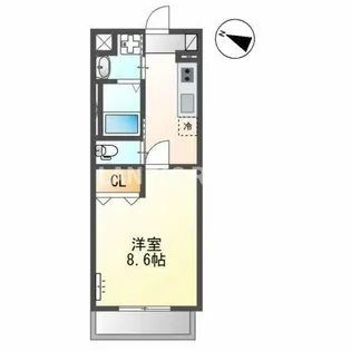 フレオ博多【1階】の間取り