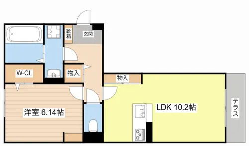 リリオ・ウノ【103号室】の間取り