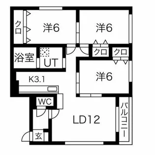 フェアリーヒル【1階】の間取り