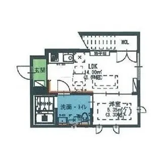 Rayures【1階】の間取り