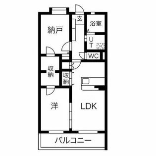 グランスイートアイ【206号室】の間取り