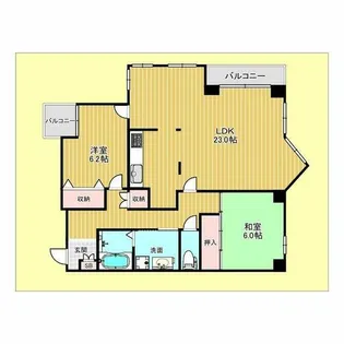 プリオール千里【3階】の間取り