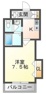 M´プラザ門真駅前【10階】の間取り