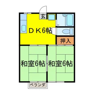 さつきハイツ【101号室】の間取り