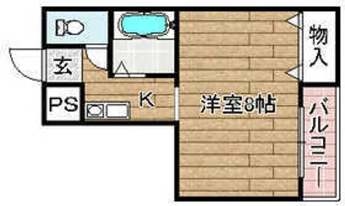 近江ビル【303号室】の間取り