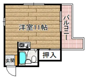 ロイヤルキャビン【302C号室】の間取り