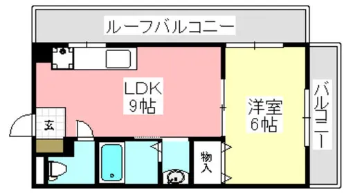 福山ビル【501号室】の間取り