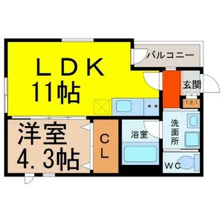 Haqua Sakou(ハクアサコウ)【2階】の間取り