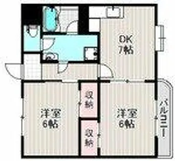 GREEN鳳【1階】の間取り