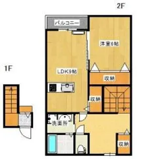 リガーレ天神東B【B103号室】の間取り