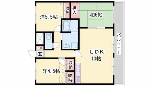 コージーコートM【303号室】の間取り