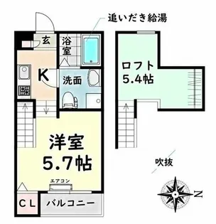 プレンフルIII【2階】の間取り
