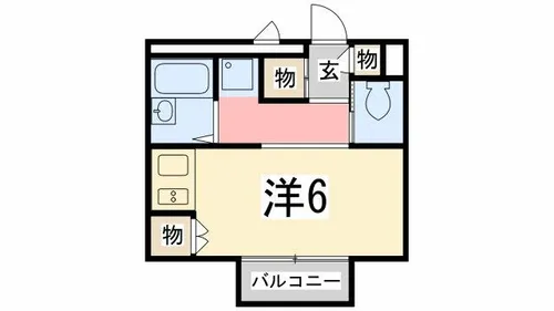 レオパレスレヴェルベールⅡ【102号室】の間取り