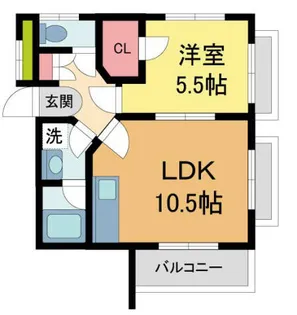 青楓館【105号室】の間取り