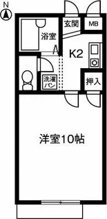 CORPO WISTERIA【102号室】の間取り