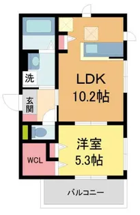 SOLEADO鳴尾【3階】の間取り