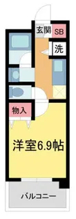 アプリーレ西宮武庫川【707号室】の間取り