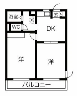 アイリス鶴里【2階】の間取り