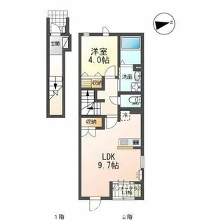 エ・ヴィーバ草間【2階】の間取り