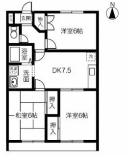 GLYZINIE【203号室】の間取り