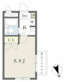 E-STORY新守山第2【405号室】の間取り