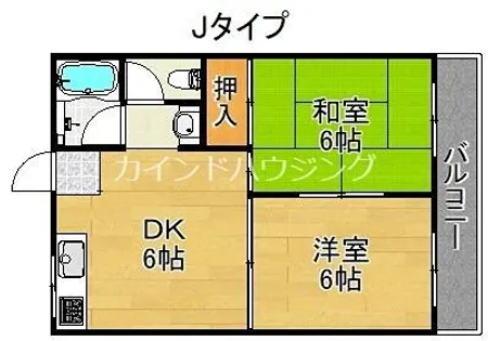 アベニュー玉出【4階】の間取り